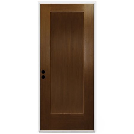 CODEL DOORS 32" x 80" Fir Grain Shaker Exterior Fiberglass Door 2868RHISPFG1PSHK691626DM